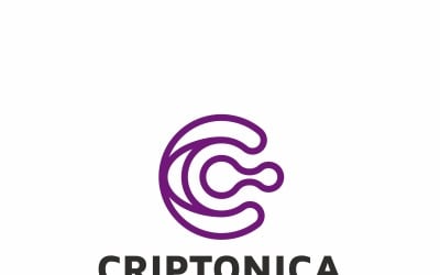 Criptonica C Letter Logo Template