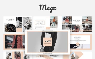 Magz Lookbook Шаблон PowerPoint