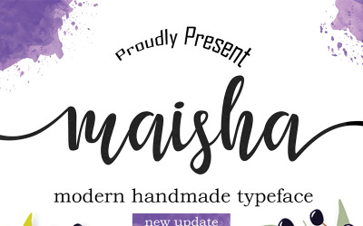 Maisha cursief lettertype