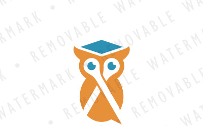 Owl Scissors Logo Template