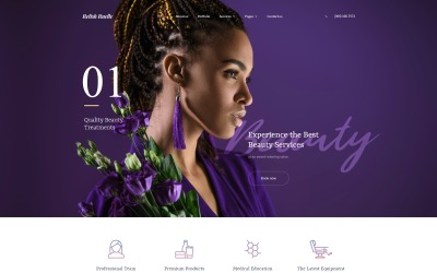Relish Ruelle - Beauty Multipage Clean HTML Szablon strony internetowej