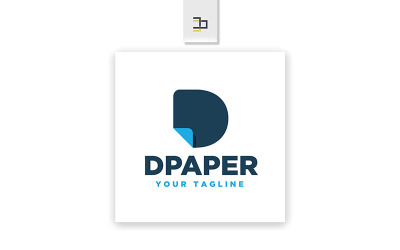 Dpaper - Leter D Logo šablona