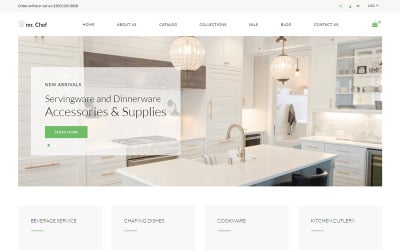 mr.Chef - Tema de utilidades domésticas minimalistas do Shopify