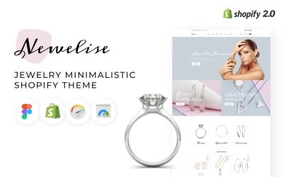 Newelise - Jewelry Elegant Minimalistic Shopify Theme
