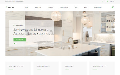 Responsivt mr.Chef - Housewares Minimalistic Shopify-tema #76288