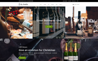 Responsivt MyBottle - Drinks & Beverages Clean Shopify-tema #76259