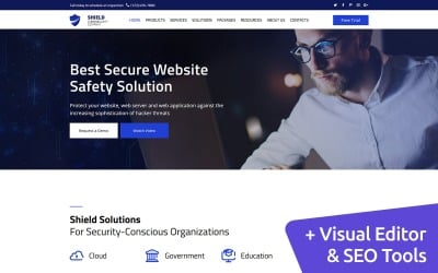 Shield - Cyber Security Moto CMS 3-mall