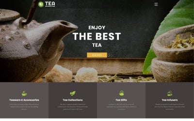 TEA Production - Plantilla de sitio web HTML moderno multipágina de Tea Shop