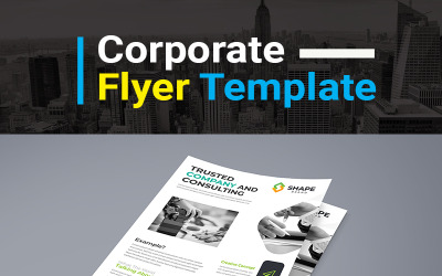 TRUSTED COMPANY AND CONSULTING FLYER PSD - Corporate Identity Template