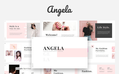 Angela - Yaratıcı Moda - Keynote şablonu