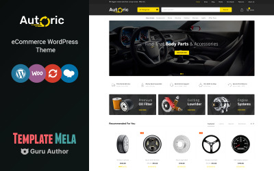 Autoric - Тема WooCommerce для автозапчастей