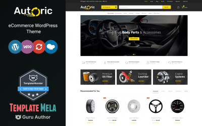 Autoric - Тема WooCommerce для автозапчастин