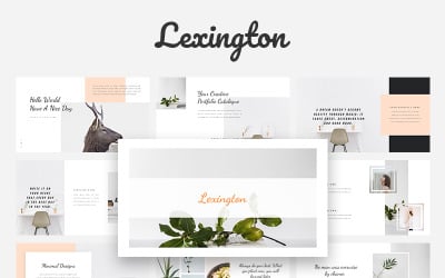 Lexington Lookbook PowerPoint sablon