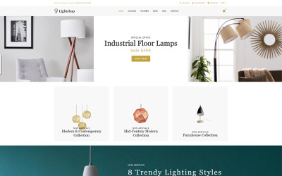Lightshop - современная тема оформления Shopify