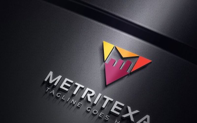 Metritexa M Letter Logo Template