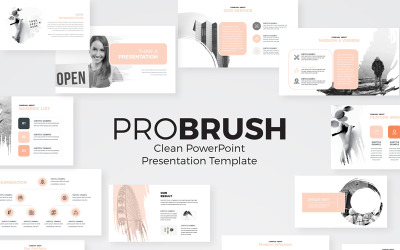 ProBrush - Modèle PowerPoint de présentation moderne