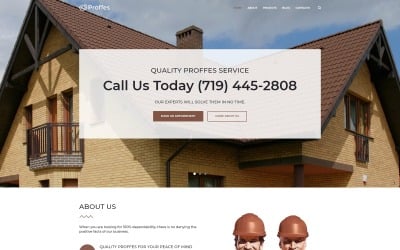 Proffes - Roof Services Multipurpose Classic WordPress Elementor Theme