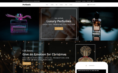 Responsive Perfumis - Perfume Responsive Luxury Shopify Theme #76331