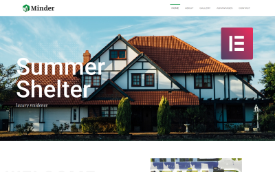 Minder - Розкішна багатофункціональна класична тема WordPress Elementor