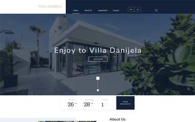 PSD шаблон Villa Danijela