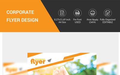 Bright Flyer Design - Vorlage für Corporate Identity