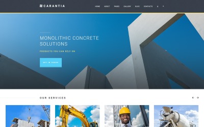 "Carantia - Construction company" - адаптивний Joomla шаблон №76567