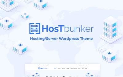 HostBunker - Хостинг / Сервер + Тема WordPress WHMCS