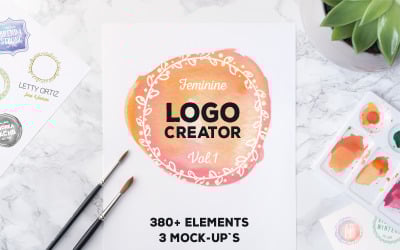 Logo Creator 380+ Elements & Mock-Ups Logo Template Logó sablon 76590