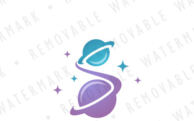 Plantilla de logotipo de viaje interestelar S