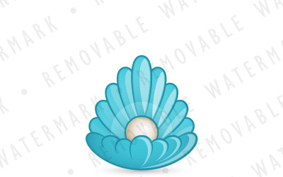 Plantilla de logotipo del trono de la perla