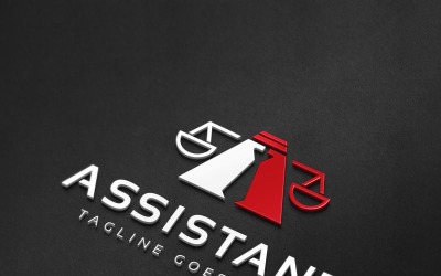 Assistant Law Company Logo Template