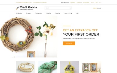Craft Room - Handgjord responsiv snygg OpenCart-mall