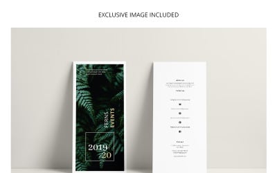 Ferns Trifold Event Flyer - Corporate Identity Template