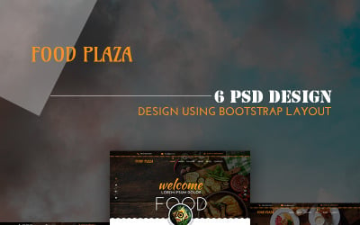 foodPlaza - универсальный PSD шаблон ресторана