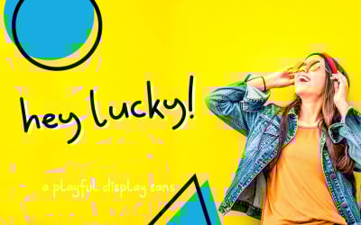 Hey Lucky Sans Yazı Tipini Görüntüler