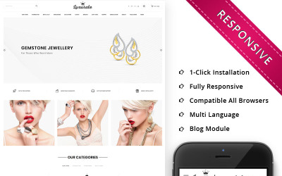 Luxurate - Le modèle OpenCart réactif de la bijouterie