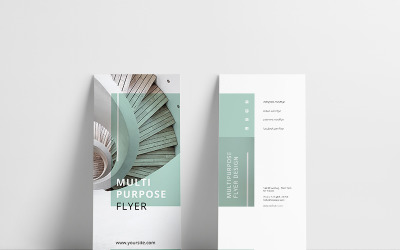 Mint Multipurpose Trifold Brochure - Mall för företagsidentitet