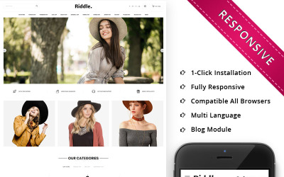 Riddle Cap Responsive OpenCart Template