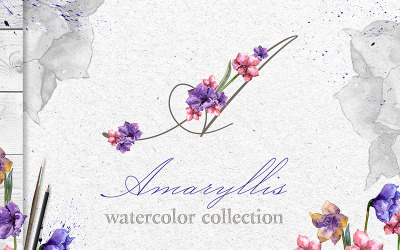 Amaryllis Watercolor Png - Ilustração