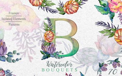 Bouquets Un cas spécial aquarelle Png - Illustration