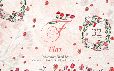 Flax Equipment Watercolor Png - Ilustração