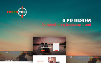 foundYou - Multipurpose Dating PSD-sjabloon