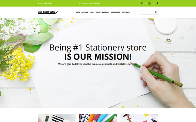 Modello MotoCMS E-commerce Responsive #76790 "Letterhead - Stationery"