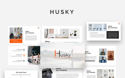 Husky - Creatieve PowerPoint-sjabloon
