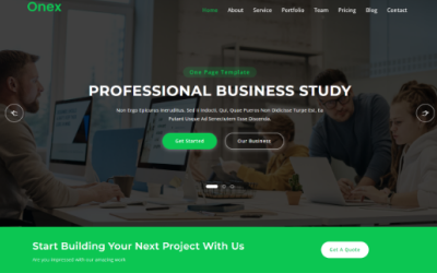 Onex - Consulting &amp;amp; Business Landing Page Vorlage