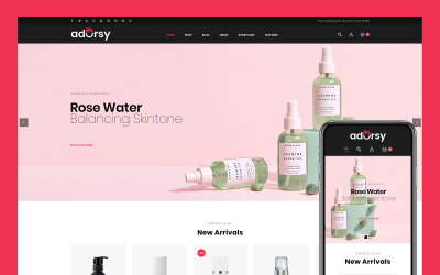 Responsywny motyw WooCommerce Adorsy - Fashion Accessories Store #76847