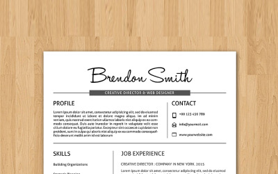 Šablona životopisu Brendon Smith Professional
