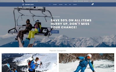 Snowflake - Skiing Online Shop Clean Shopify Theme