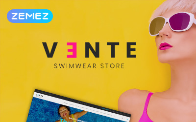 Vente - Swimwear Store Clean Bootstrap Ecommerce №76802