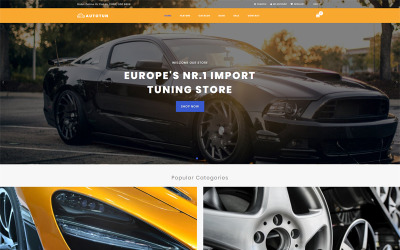 Autotun - Autók és motorkerékpárok tiszta Shopify téma